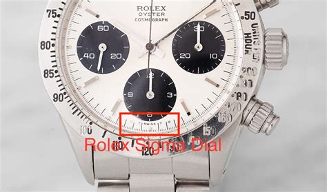 rolex sigma dial.